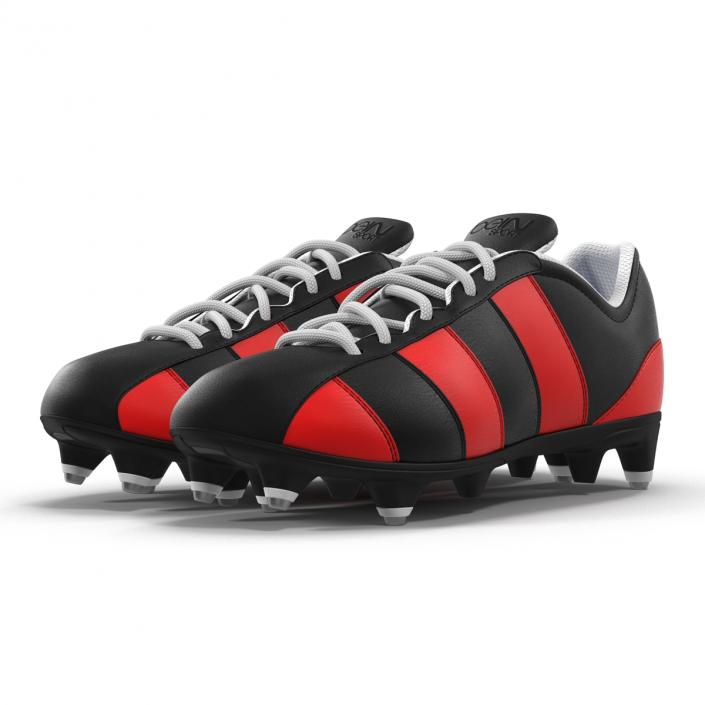 3D model Football Boots 2 Red