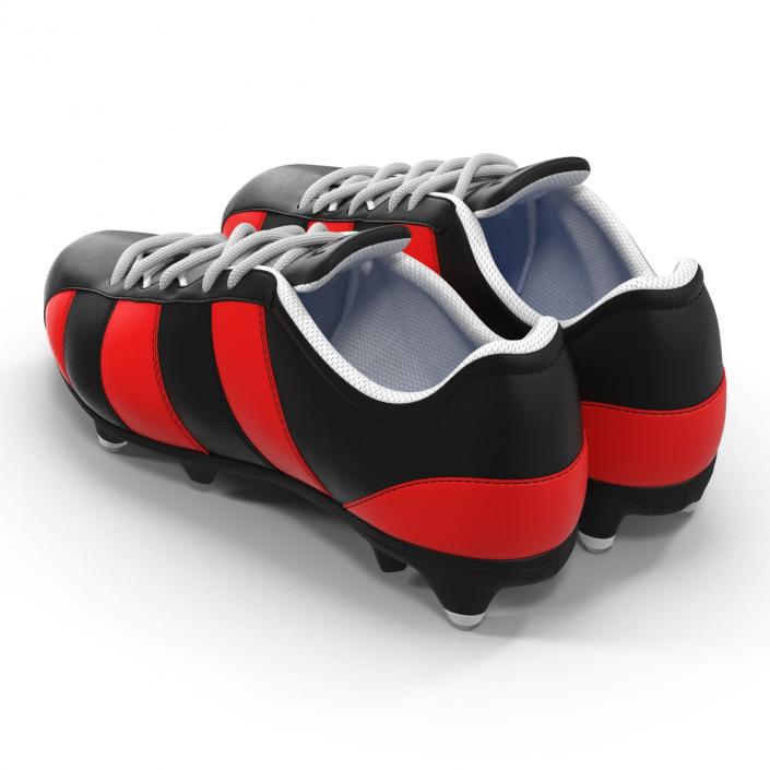 3D model Football Boots 2 Red