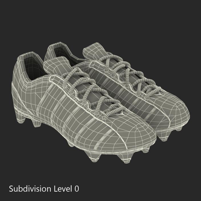 3D model Football Boots 2 Red