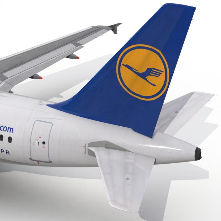 3D Airbus A318 Lufthansa