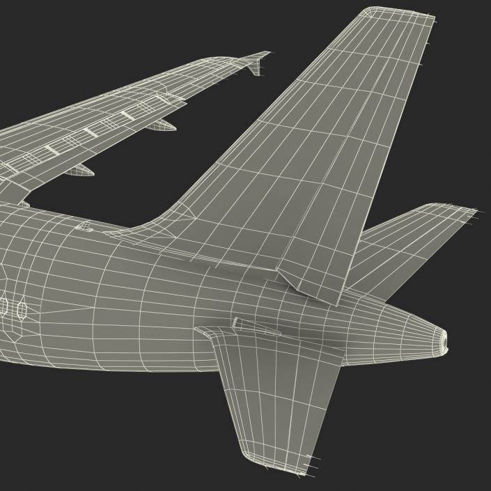 3D Airbus A318 Lufthansa