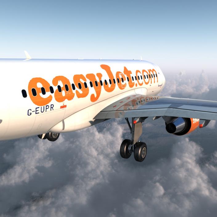 Airbus A318 EasyJet 3D model