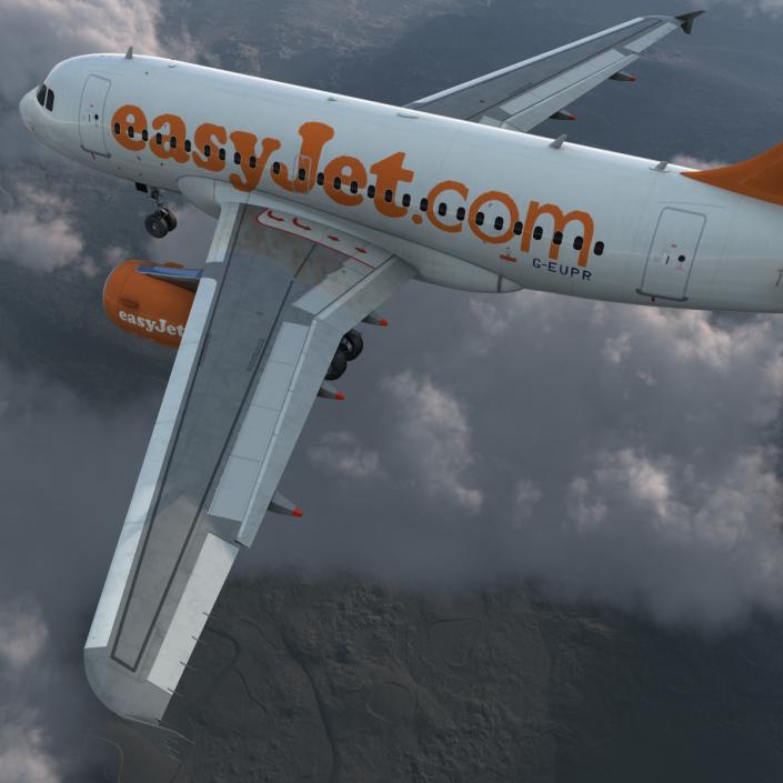 Airbus A318 EasyJet 3D model