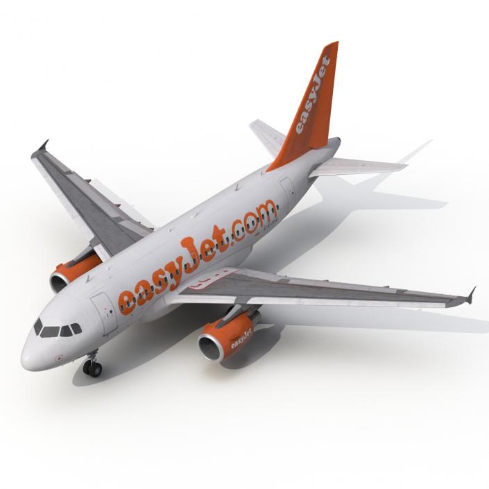 Airbus A318 EasyJet 3D model