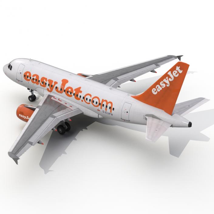 Airbus A318 EasyJet 3D model