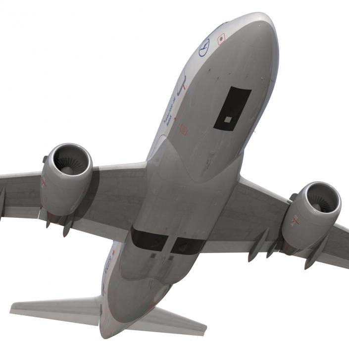 Airbus  A318 Lufthansa Rigged 3D model