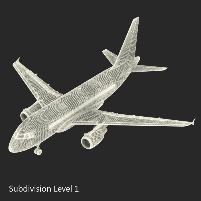 Airbus  A318 Lufthansa Rigged 3D model