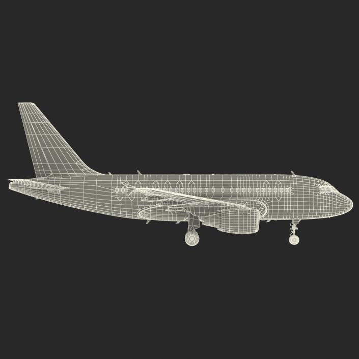 Airbus  A318 Lufthansa Rigged 3D model