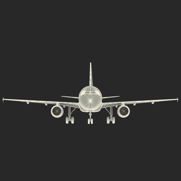 Airbus  A318 Lufthansa Rigged 3D model