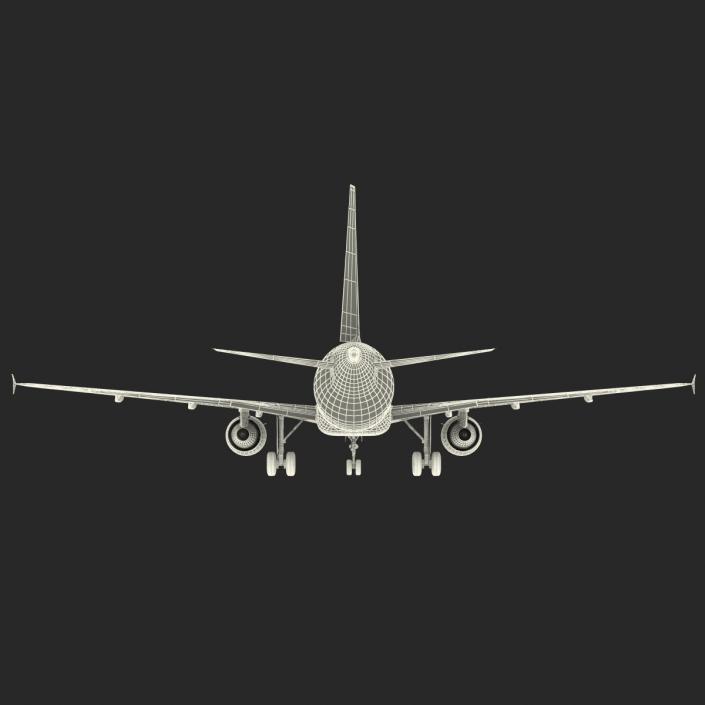 Airbus  A318 Lufthansa Rigged 3D model