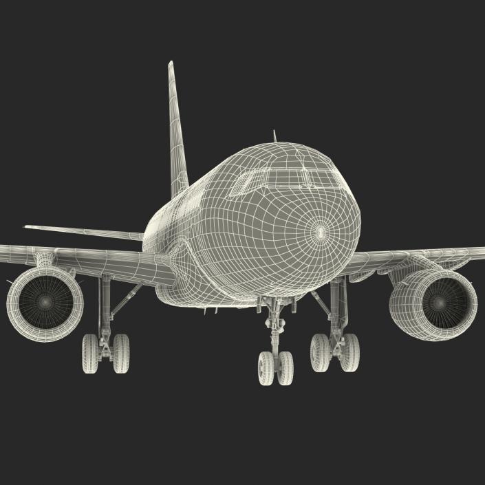 Airbus  A318 Lufthansa Rigged 3D model