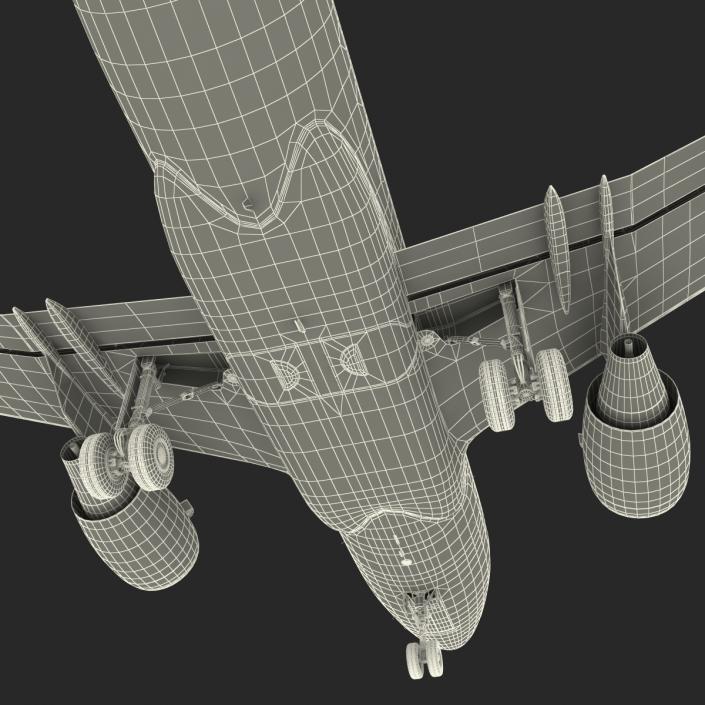 Airbus  A318 Lufthansa Rigged 3D model