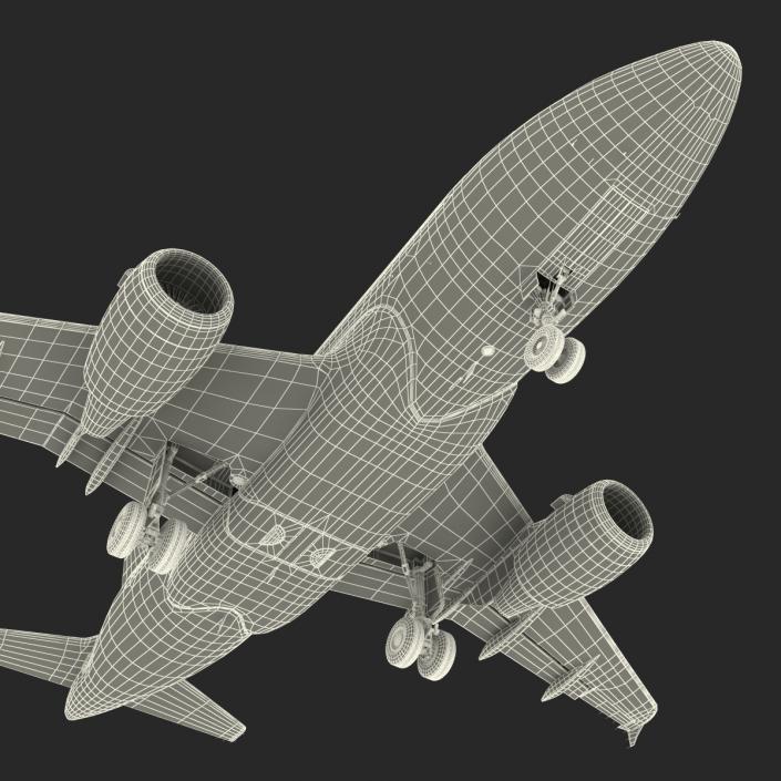 Airbus  A318 Lufthansa Rigged 3D model