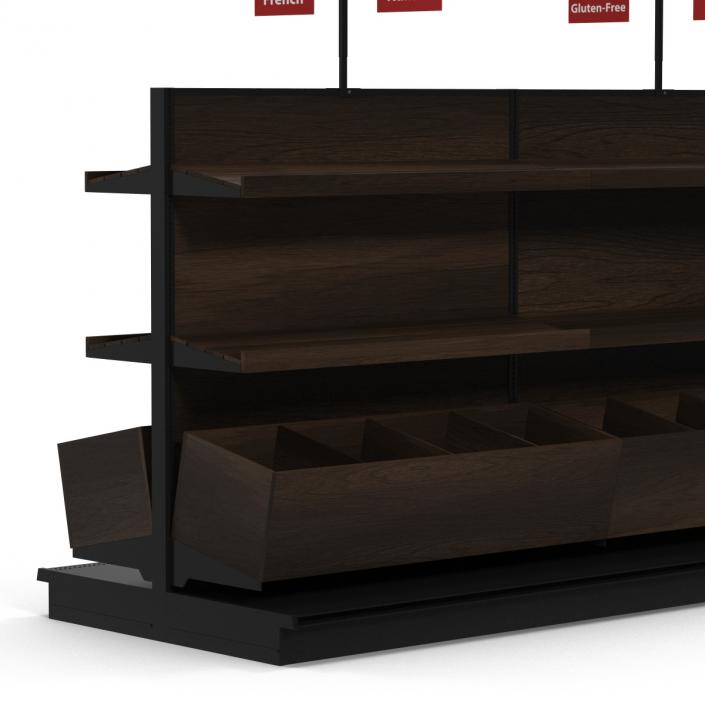 Bakery Display Shelves Dark 3D