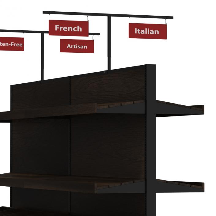 Bakery Display Shelves Dark 3D