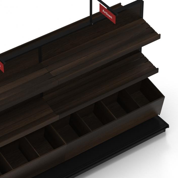 Bakery Display Shelves Dark 3D