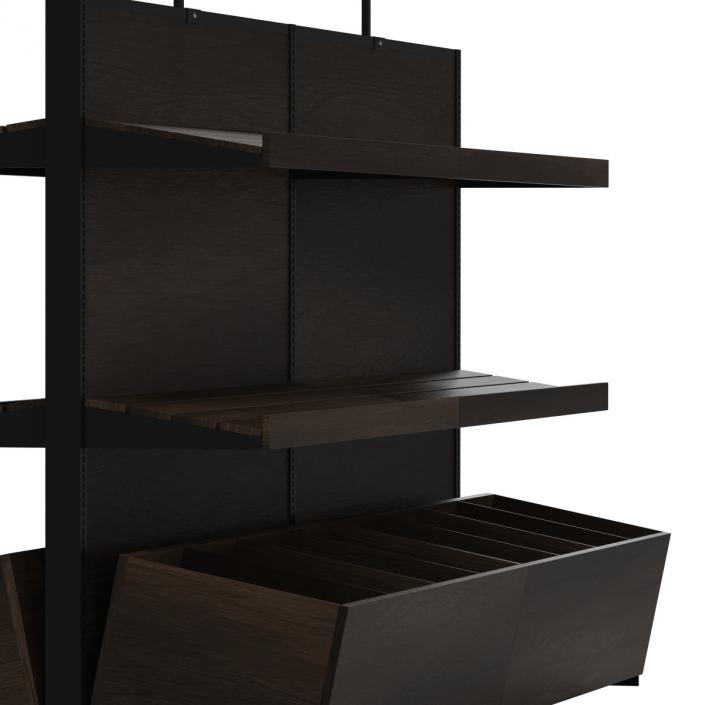 Bakery Display Shelves Dark 3D