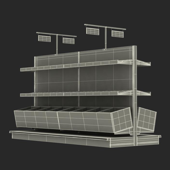 Bakery Display Shelves Dark 3D