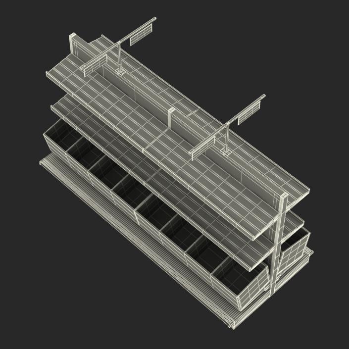 Bakery Display Shelves Dark 3D