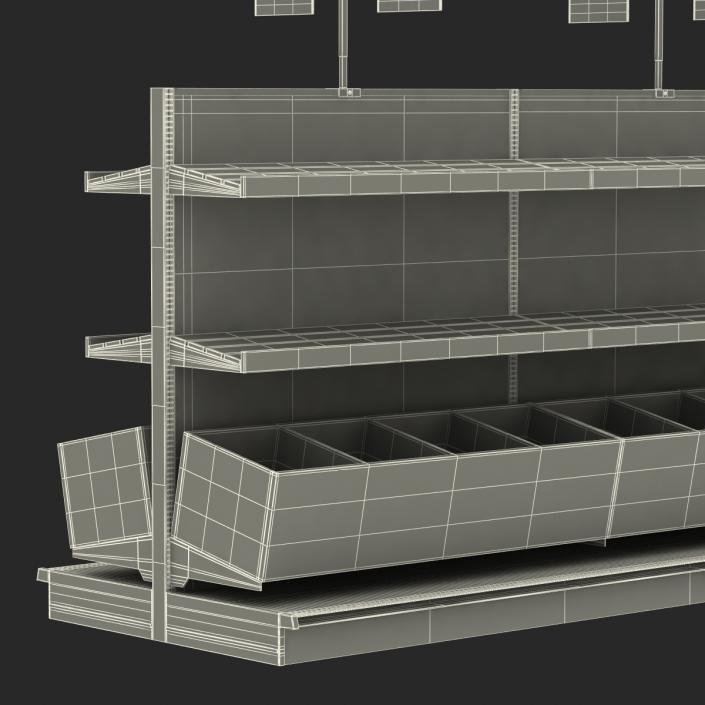 Bakery Display Shelves Dark 3D