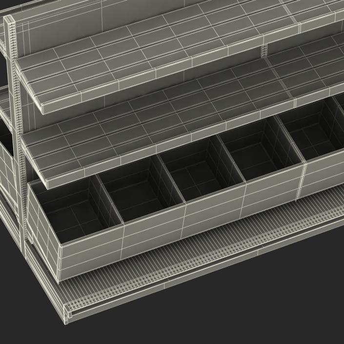 Bakery Display Shelves Dark 3D