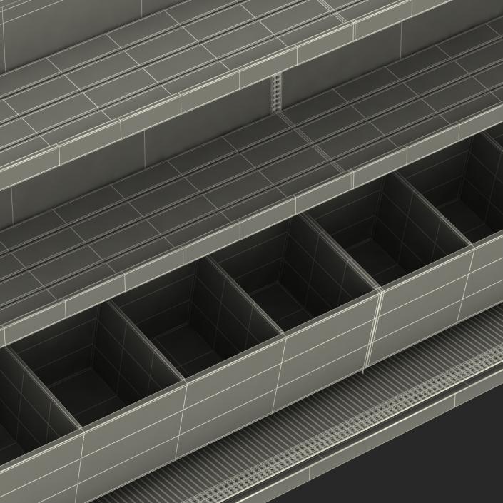 Bakery Display Shelves Dark 3D