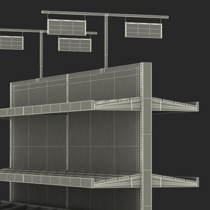 Bakery Display Shelves Dark 3D