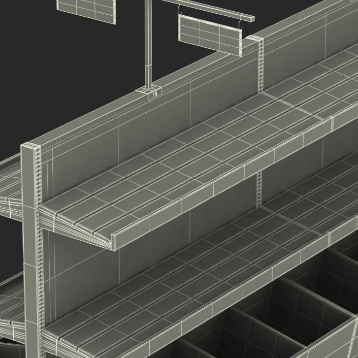 Bakery Display Shelves Dark 3D