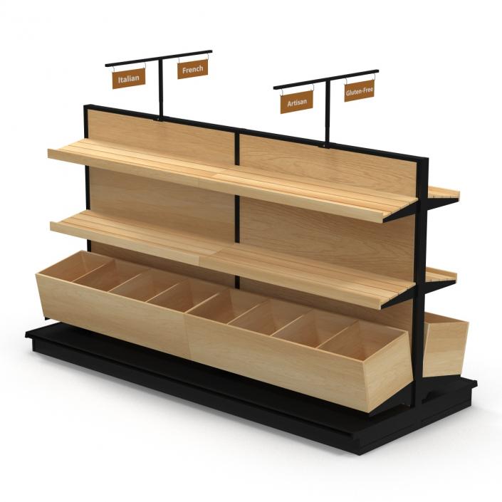 Bakery Display Shelves 3D