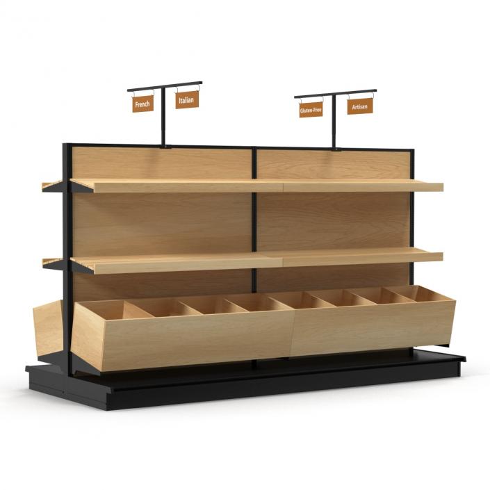 Bakery Display Shelves 3D