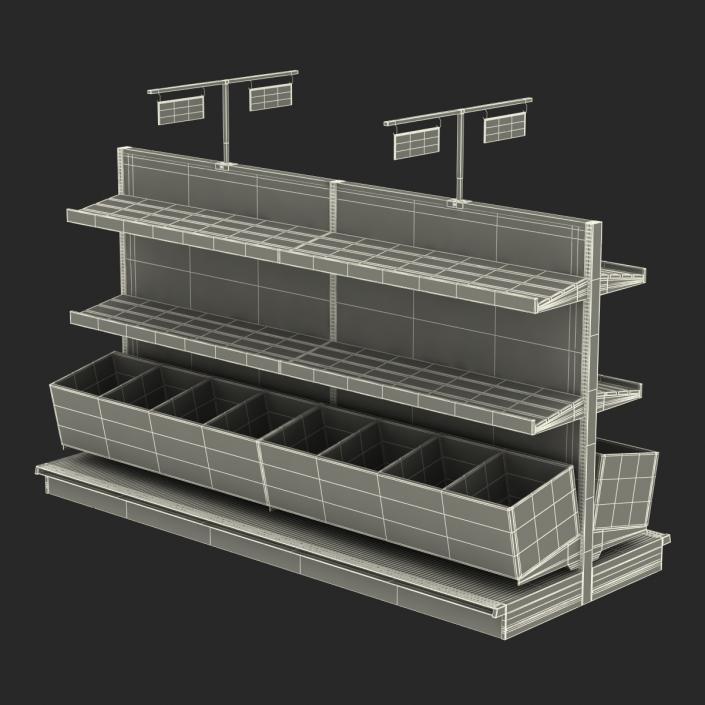 Bakery Display Shelves 3D