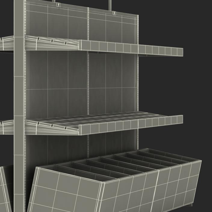 Bakery Display Shelves 3D