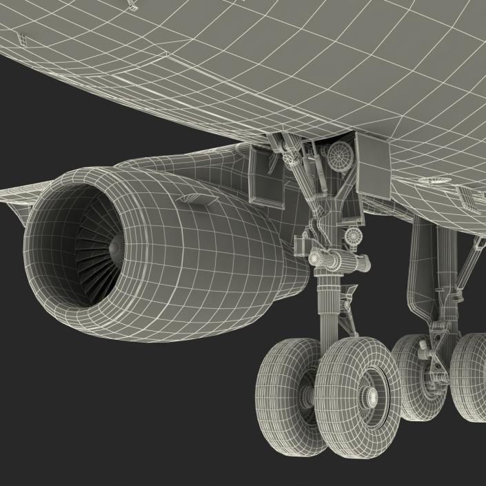 3D Airbus A318 EasyJet Rigged