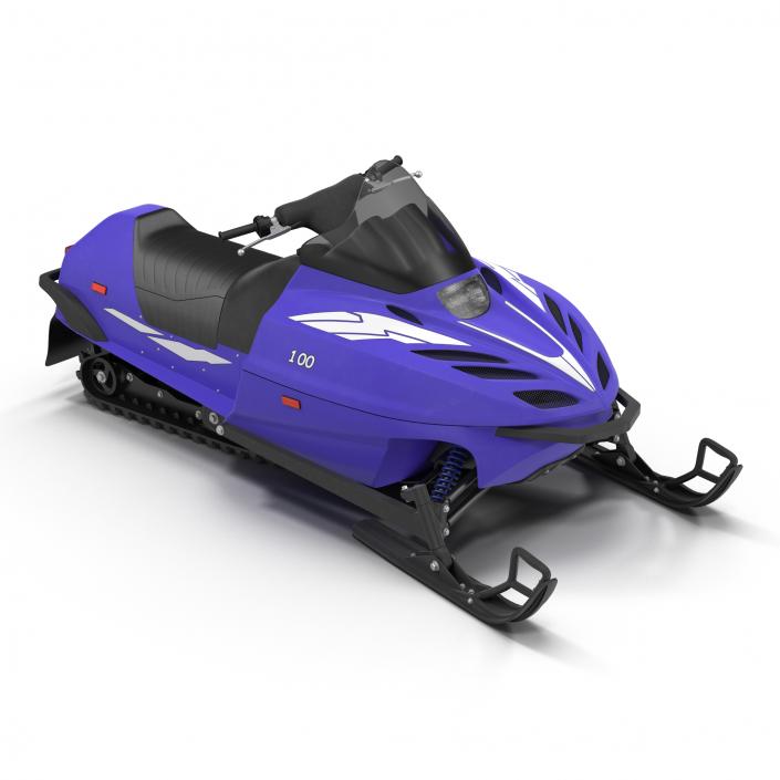 3D model Snowmobile Generic Rigged