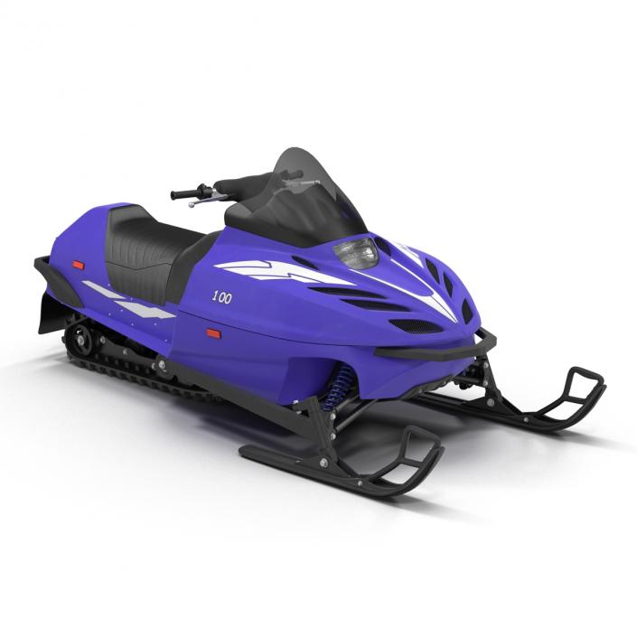 3D model Snowmobile Generic Rigged