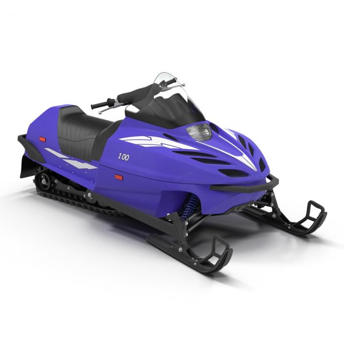 3D model Snowmobile Generic Rigged