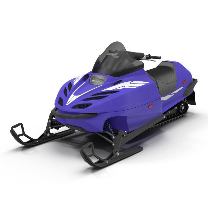 3D model Snowmobile Generic Rigged