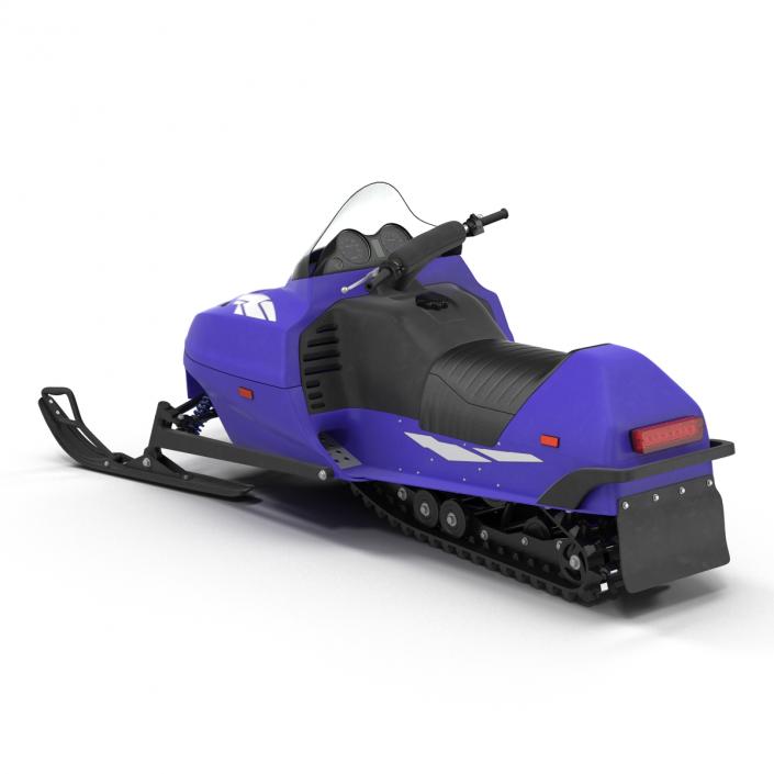 3D model Snowmobile Generic Rigged