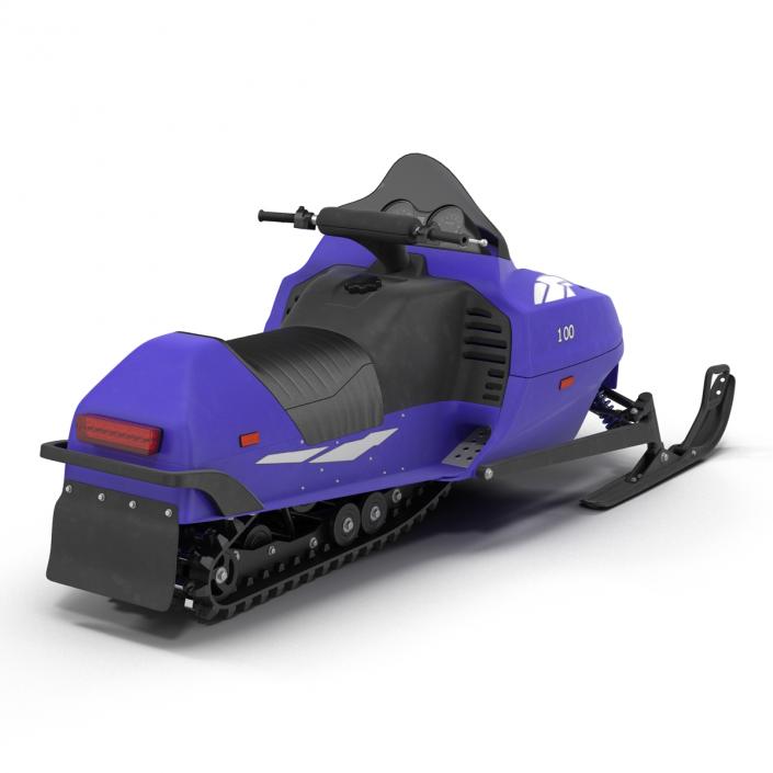 3D model Snowmobile Generic Rigged