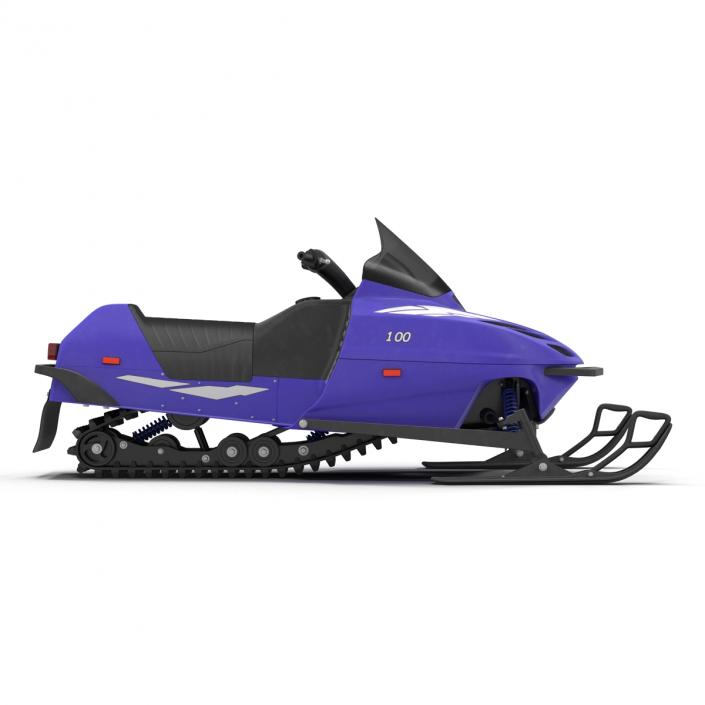 3D model Snowmobile Generic Rigged