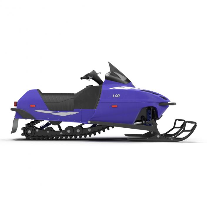 3D model Snowmobile Generic Rigged