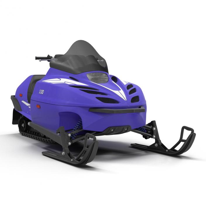 3D model Snowmobile Generic Rigged