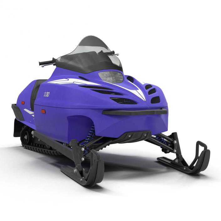 3D model Snowmobile Generic Rigged