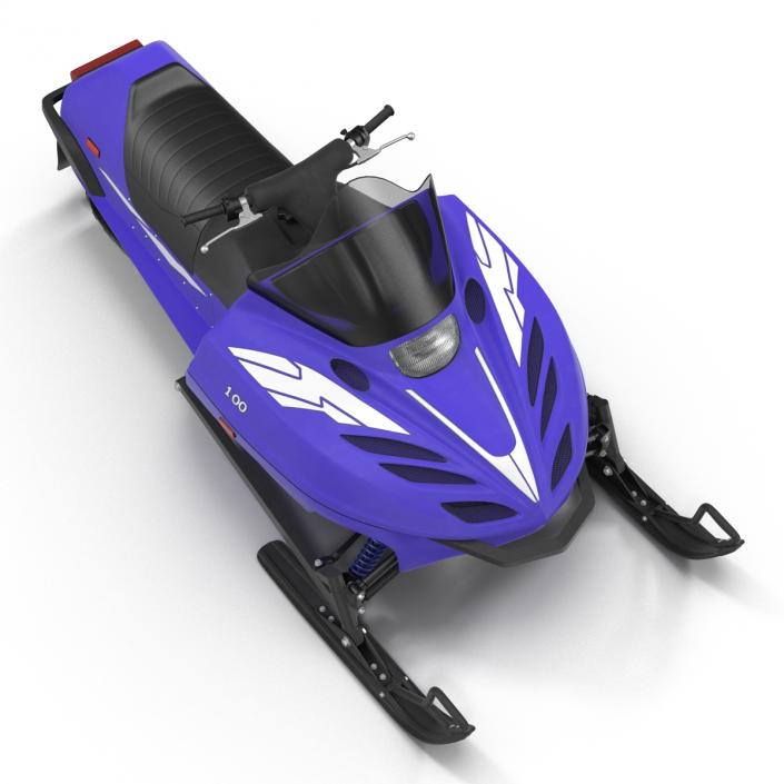 3D model Snowmobile Generic Rigged