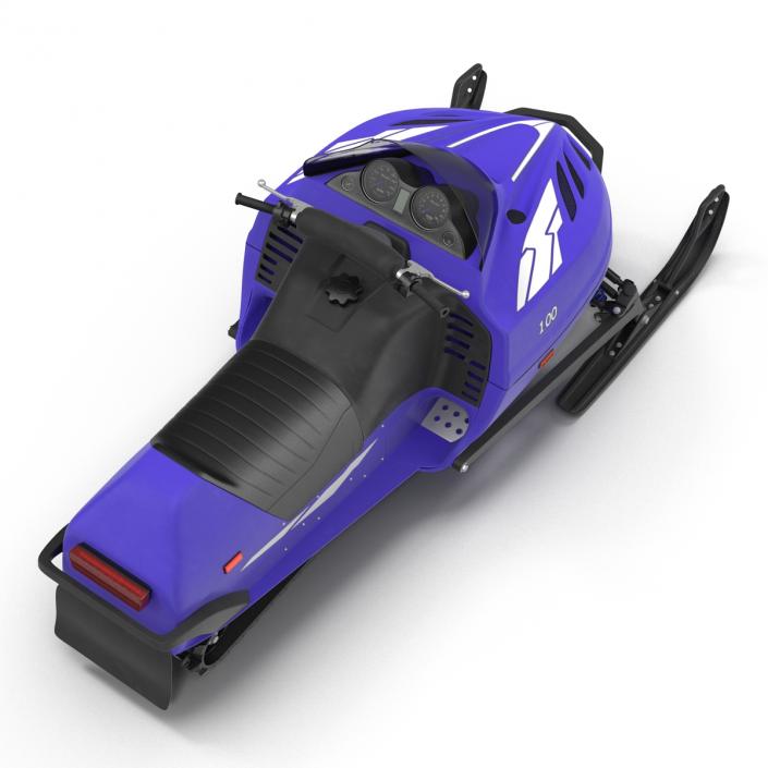 3D model Snowmobile Generic Rigged