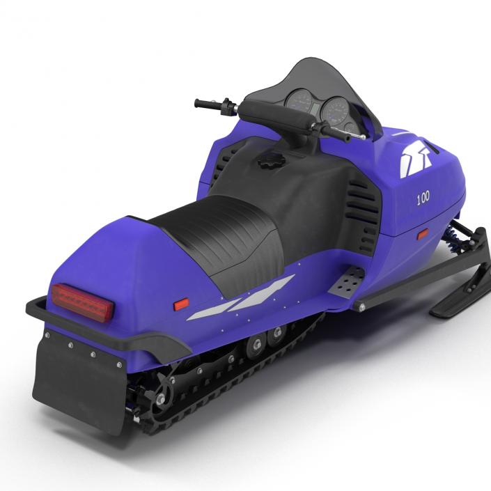 3D model Snowmobile Generic Rigged