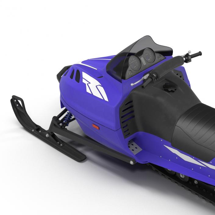 3D model Snowmobile Generic Rigged