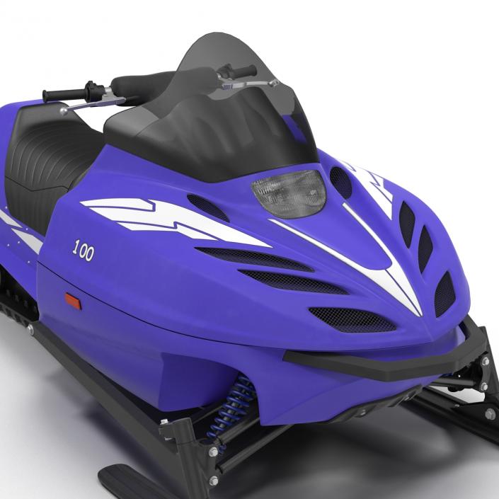 3D model Snowmobile Generic Rigged