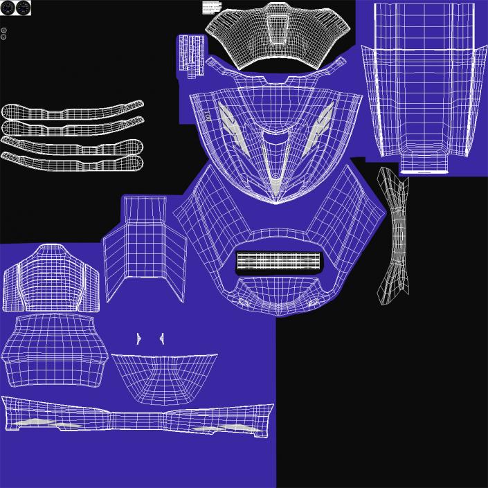 3D model Snowmobile Generic Rigged