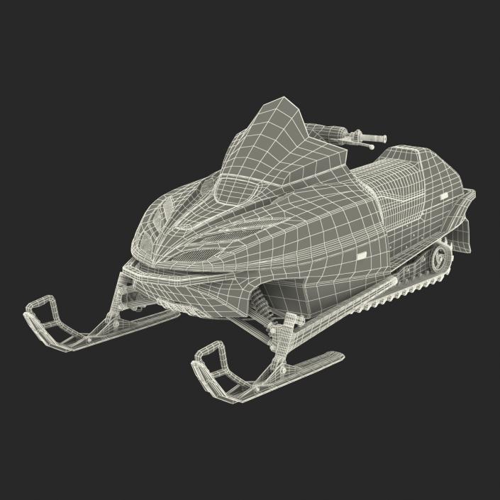 3D model Snowmobile Generic Rigged